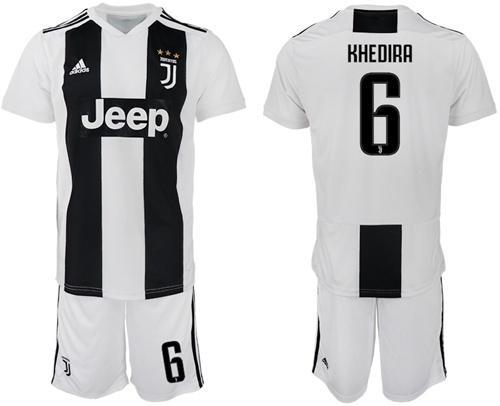Juventus #6 Khedira Home Soccer Club Jersey