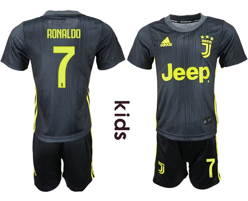 Juventus #7 Ronaldo Third Kid Soccer Club Jersey Juventus #7 Ronaldo Third Kid Soccer Club Jersey
