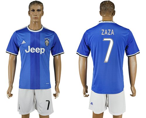 Juventus #7 Zaza Away Soccer Club Jersey
