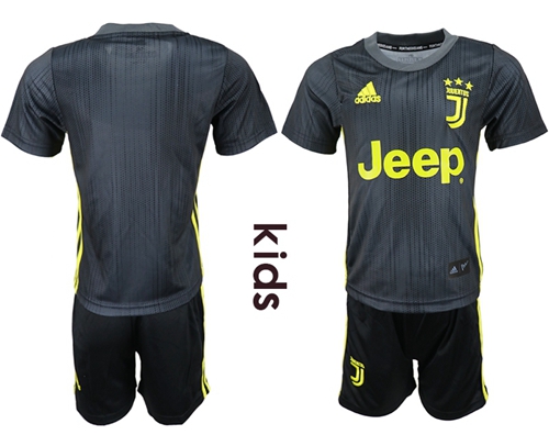 Juventus Blank Third Kid Soccer Club Jersey