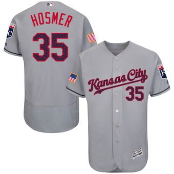 Kansas City Royals Eric Hosmer Majestic Fashion Stars & Stripes FlexBase Player Jersey - Gray Kansas City Royals Eric Hosmer Majestic Fashion Stars & Stripes FlexBase Player Jersey - Gray
