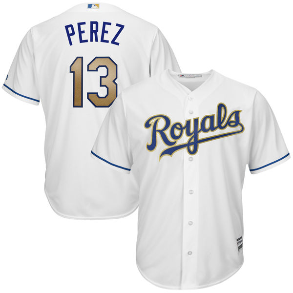 Kansas City Royals Salvador Perez White Customized Youth MLB Jersey Kansas City Royals Salvador Perez White Customized Youth MLB Jersey