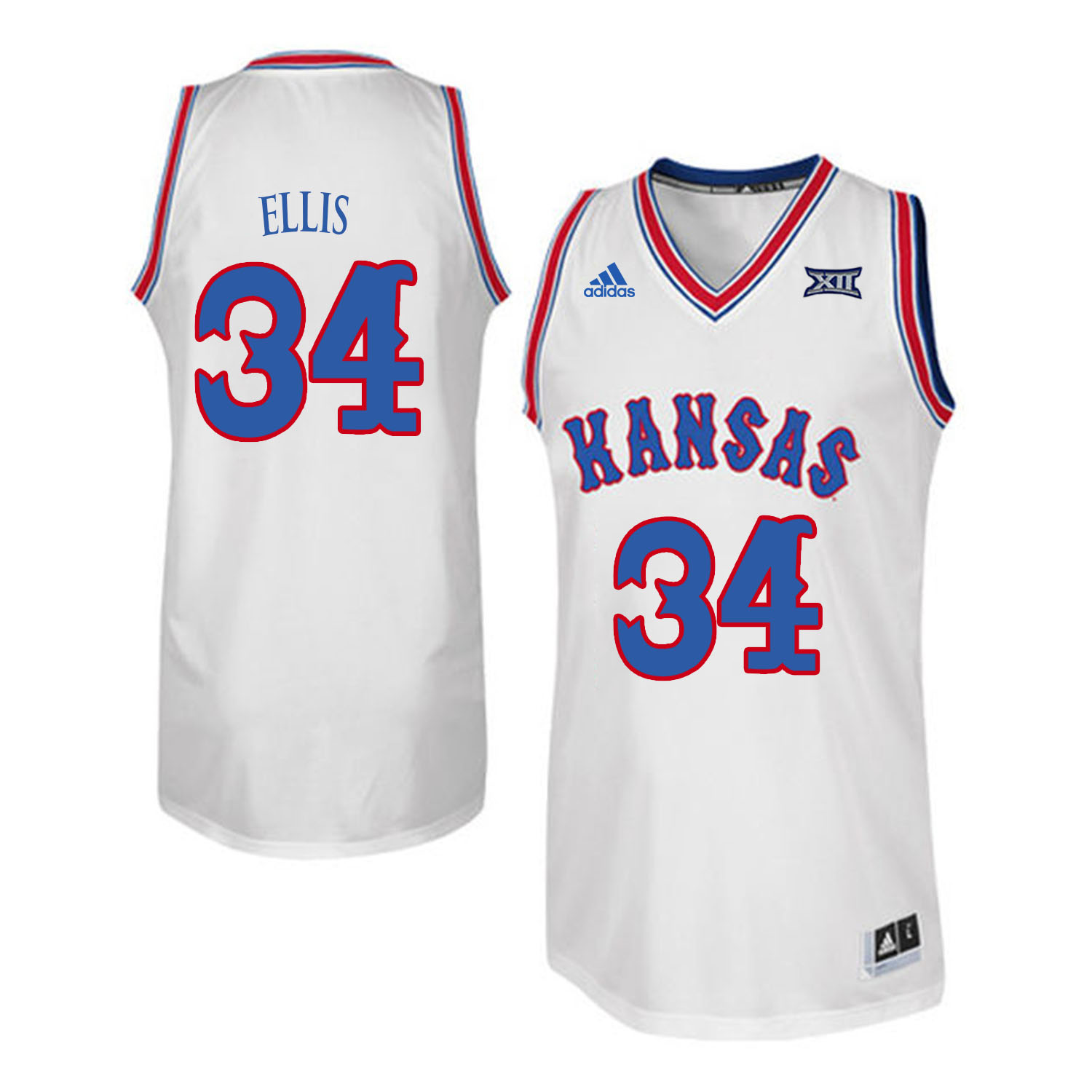 Kansas Jayhawks 34 Perry Ellis White Throwback College Basketball Jersey Kansas Jayhawks 34 Perry Ellis White Throwback College Basketball Jersey