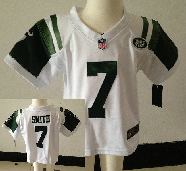 Kids Geno Smith New York Jets #7 White Stitched Nike Jersey Kids Geno Smith New York Jets #7 White Stitched Nike Jersey