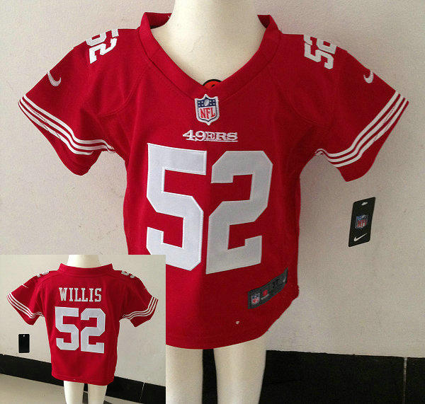 Kids Patrick Willis San Francisco 49ers #52 Red Nike Game Jersey