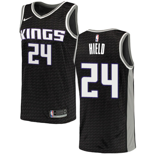 Kings #24 Buddy Hield Black Women's Basketball Swingman Statement Edition Jersey