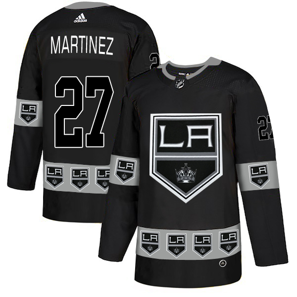 Kings 27 Alec Martinez Black Team Logos Fashion Adidas Jersey