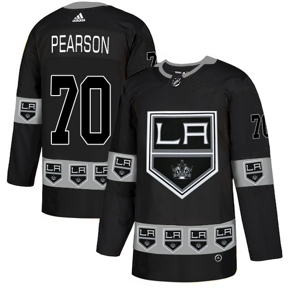 Kings 70 Tanner Pearson Black Team Logos Fashion Adidas Jersey Kings 70 Tanner Pearson Black Team Logos Fashion Adidas Jersey