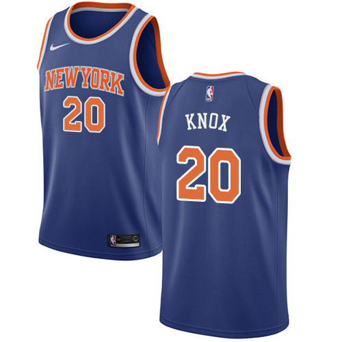 Knicks #20 Kevin Knox Blue Youth Basketball Swingman Icon Edition Jersey