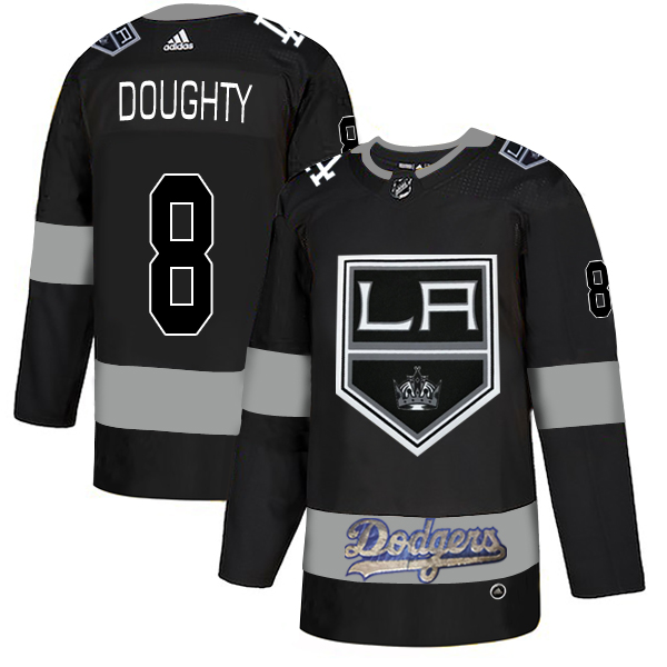 LA Kings With Dodgers 99 Wayne Gretzky Black Adidas Jersey-9147