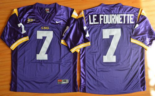 LSU Tigers #7 Leonard Fournette Purple Stitched NCAA Jersey LSU Tigers #7 Leonard Fournette Purple Stitched NCAA Jersey