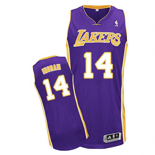 Lakers #14 Brandon Ingram Purple Stitched NBA Jersey