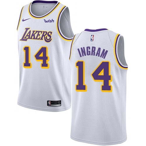 Lakers #14 Brandon Ingram White Youth Basketball Swingman Association Edition Jersey Lakers #14 Brandon Ingram White Youth Basketball Swingman Association Edition Jersey