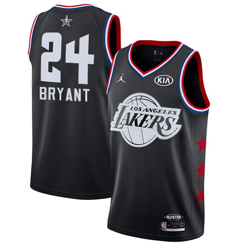 Lakers #24 Kobe Bryant Black Basketball Jordan Swingman 2019 All-Star Game Jersey Lakers #24 Kobe Bryant Black Basketball Jordan Swingman 2019 All-Star Game Jersey