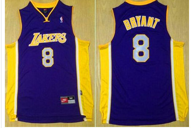 Lakers #8 Kobe Bryant Purple Nike Throwback Stitched NBA Jersey Lakers #8 Kobe Bryant Purple Nike Throwback Stitched NBA Jersey