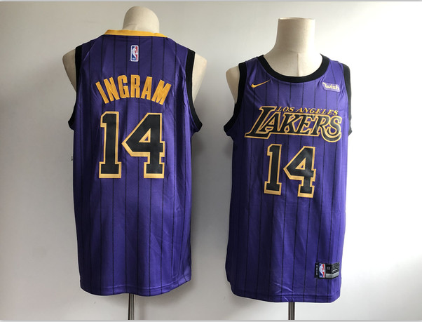 Lakers 14 Brandon Ingram Purple 2018-19 City Edition Nike Swingman Jersey Lakers 14 Brandon Ingram Purple 2018-19 City Edition Nike Swingman Jersey