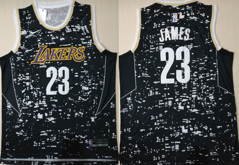 Lakers 23 Lebron James Black City Luminous Nike Swingman Jersey Lakers 23 Lebron James Black City Luminous Nike Swingman Jersey