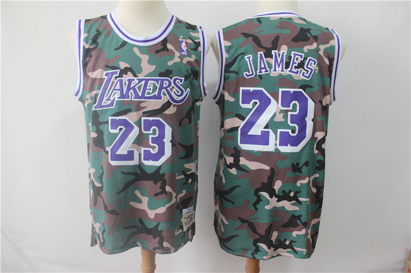 Lakers 23 Lebron James Camo 2018-19 Hardwood Classics Jersey Lakers 23 Lebron James Camo 2018-19 Hardwood Classics Jersey