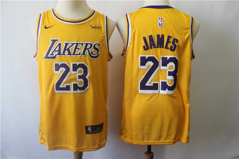 Lakers 23 Lebron James Gold 2018-19 Nike Swingman Jersey Lakers 23 Lebron James Gold 2018-19 Nike Swingman Jersey