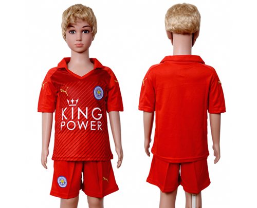 Leicester City Blank Away Kid Soccer Club Jersey