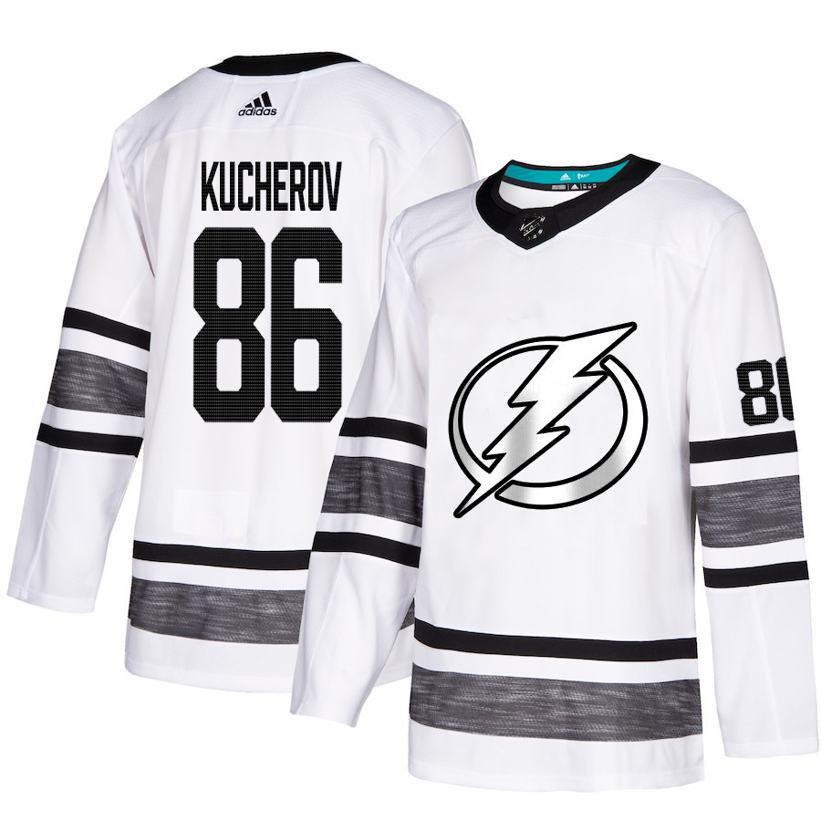 Lightning #86 Nikita Kucherov White Authentic 2019 All-Star Stitched Hockey Jersey Lightning #86 Nikita Kucherov White Authentic 2019 All-Star Stitched Hockey Jersey