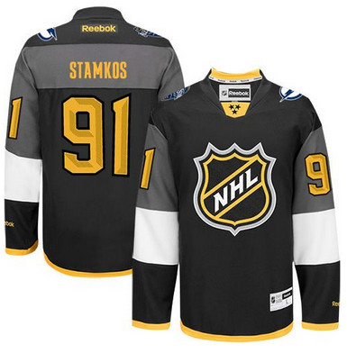 Lightning #91 Steven Stamkos Black 2016 All Star Stitched NHL Jersey