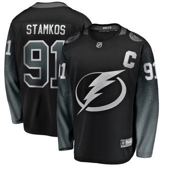 Lightning 91 Steven Stamkos Black Alternate Adidas Jersey Lightning 91 Steven Stamkos Black Alternate Adidas Jersey