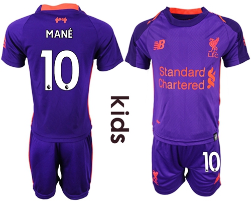 Liverpool #10 Mane Away Kid Soccer Club Jersey Liverpool #10 Mane Away Kid Soccer Club Jersey