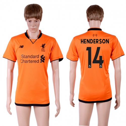 Liverpool #14 Henderson Sec Away Soccer Club Jersey Liverpool #14 Henderson Sec Away Soccer Club Jersey