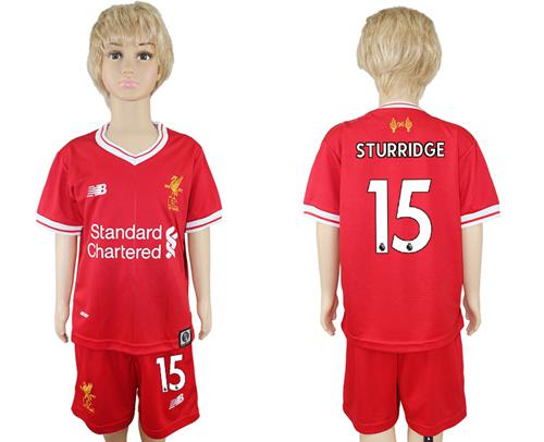 Liverpool #15 Sturridge Red Home Kid Soccer Club Jersey Liverpool #15 Sturridge Red Home Kid Soccer Club Jersey