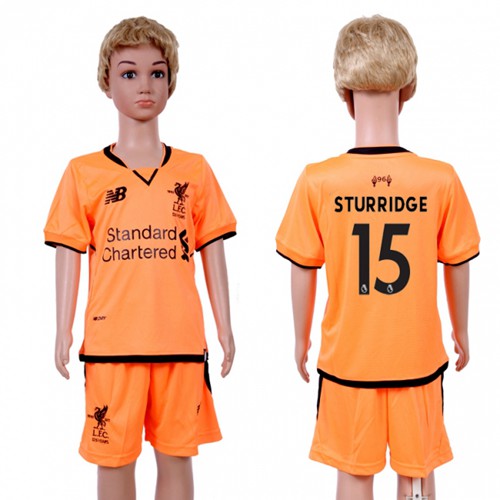 Liverpool #15 Sturridge Sec Away Kid Soccer Club Jersey