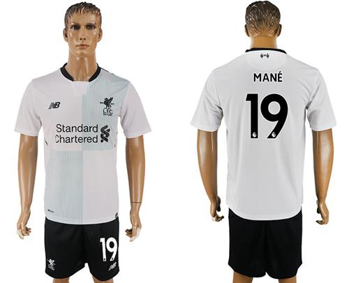 Liverpool #19 Mane Away Soccer Club Jersey
