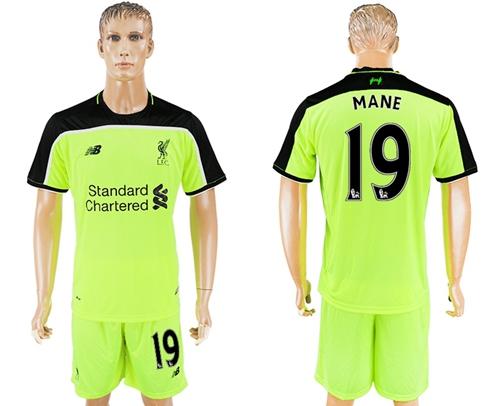 Liverpool #19 Mane Sec Away Soccer Club Jersey