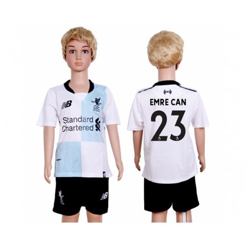 Liverpool #23 Emre Can Away Kid Soccer Club Jersey Liverpool #23 Emre Can Away Kid Soccer Club Jersey