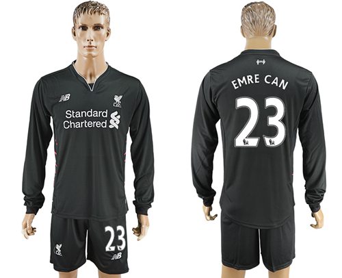 Liverpool #23 Emre Can Away Long Sleeves Soccer Club Jersey Liverpool #23 Emre Can Away Long Sleeves Soccer Club Jersey