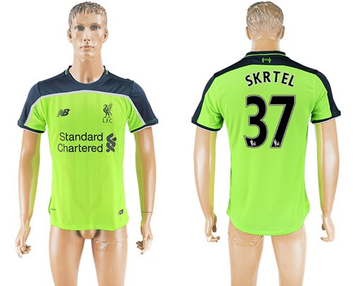 Liverpool #37 Skrtel Sec Away Soccer Club Jersey