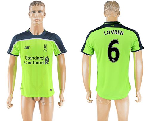 Liverpool #6 Lovren Sec Away Soccer Club Jersey Liverpool #6 Lovren Sec Away Soccer Club Jersey