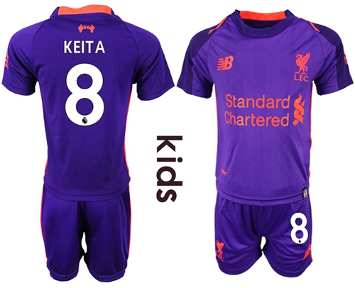 Liverpool #8 Keita Away Kid Soccer Club Jersey Liverpool #8 Keita Away Kid Soccer Club Jersey