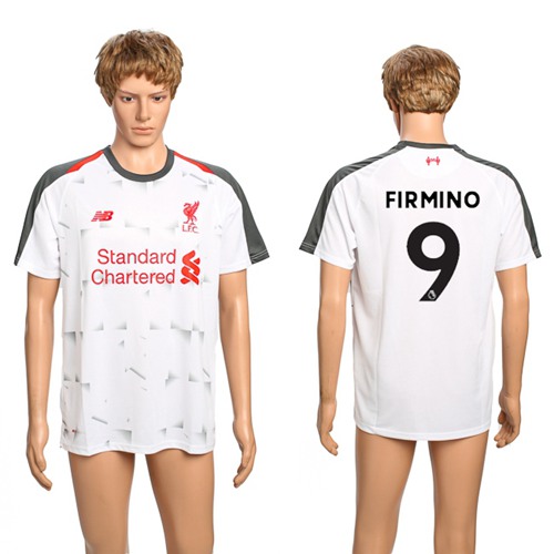 Liverpool #9 Firmino Away Soccer Club Jersey Liverpool #9 Firmino Away Soccer Club Jersey
