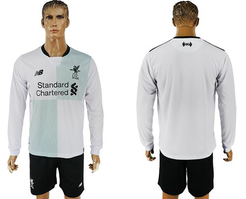Liverpool Blank Away Long Sleeves Soccer Club Jersey Liverpool Blank Away Long Sleeves Soccer Club Jersey