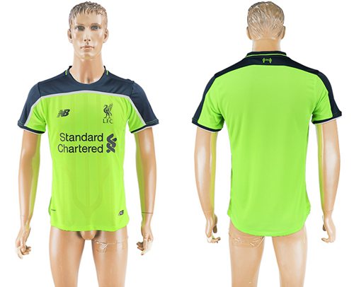 Liverpool Blank Sec Away Soccer Club Jersey