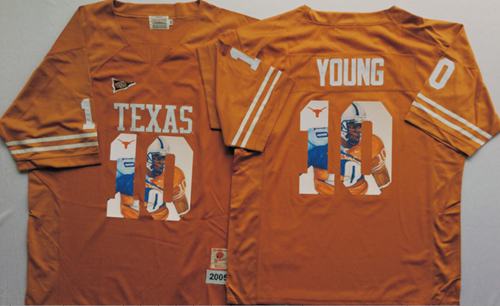 Longhorns #10 Vince Young Orange Player Fashion Stitched NCAA Jersey Longhorns #10 Vince Young Orange Player Fashion Stitched NCAA Jersey