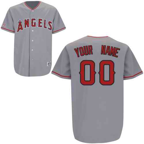 Los Angeles Angels Of Anaheim Grey Man Custom Jerseys Los Angeles Angels Of Anaheim Grey Man Custom Jerseys