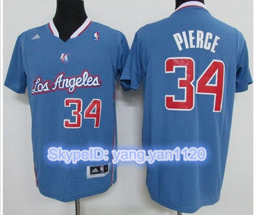 Los Angeles Clippers #34 Paul Pierce Light Blue Pride Swingman Stitched NBA Jersey Los Angeles Clippers #34 Paul Pierce Light Blue Pride Swingman Stitched NBA Jersey