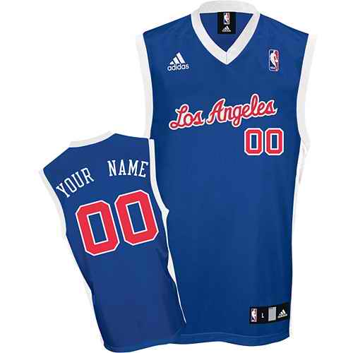 Los Angeles Clippers Youth Custom Blue Jersey