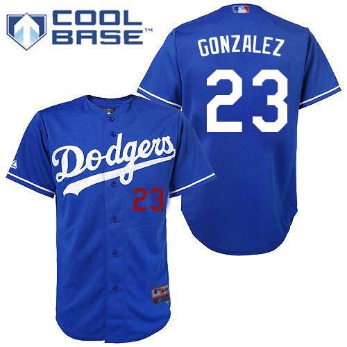 Los Angeles Dodgers #23 Adrian Gonzalez blue  Women's Fashion Stitched Baseball Jersey