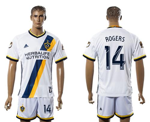 Los Angeles Galaxy #14 Rogers Home Soccer Club Jersey Los Angeles Galaxy #14 Rogers Home Soccer Club Jersey