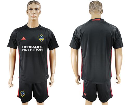 Los Angeles Galaxy Blank Black Goalkeeper Soccer Club Jersey