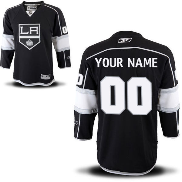 Los Angeles Kings Black Men's Premier Home Custom Reebok Jersey