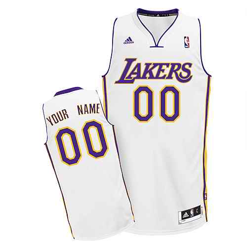 Los Angeles Lakers Custom Swingman White Alternate Jersey